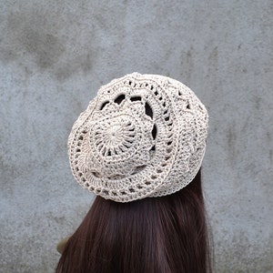 Boho Hat Crochet Pattern for Beginners, Quick and Easy Mandala Hat Crochet Pattern image 1