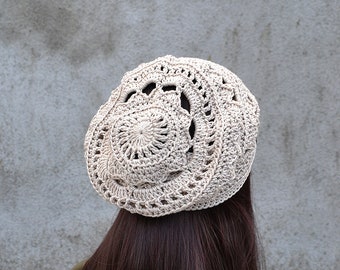 Boho Hat Crochet Pattern for Beginners,  Quick and Easy Mandala Hat Crochet Pattern