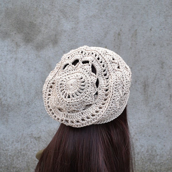 Boho Hat Crochet Pattern for Beginners,  Quick and Easy Mandala Hat Crochet Pattern