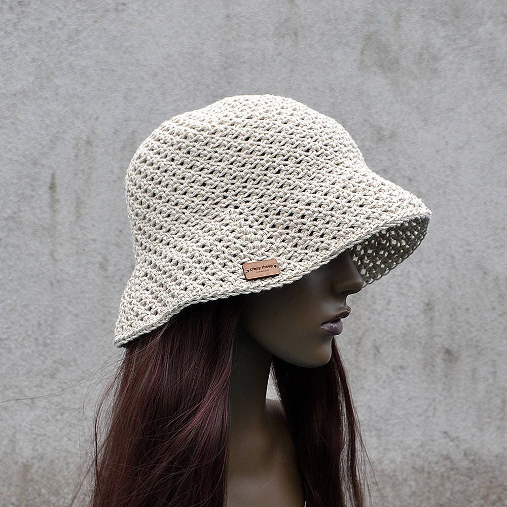 帽子 sexhippies crocheted bucket hat Sexhippies - Crocheted Bucket Hat - Black/Tan – alterior