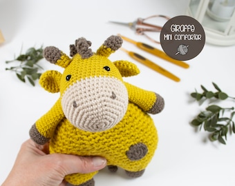 Giraffe Mini Comforter Crochet Pattern, Giraffe Baby Lovey Crochet Pattern