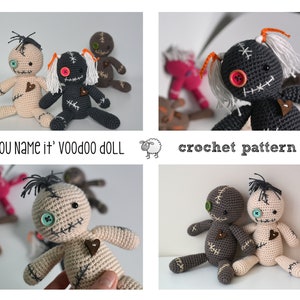 Halloween Crochet Pattern. Voodoo Doll Crochet Pattern, Amigurumi Voodoo Doll image 8
