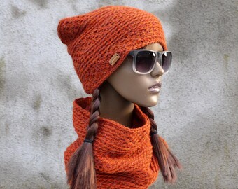 Alpaca Winter Set Crochet Pattern: Easy Hat & Neckwarmer (PDF Pattern)