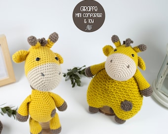 Giraffe Lovey and Giraffe Toy Bundle Crochet Pattern