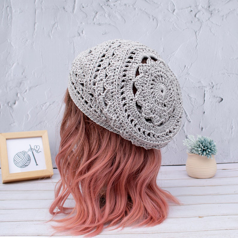 Boho Hat Crochet Pattern for Beginners, Quick and Easy Mandala Hat Crochet Pattern image 6