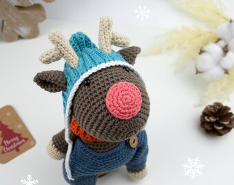 Reindeer Christmas Amigurumi Crochet Pattern: Randolph the Deer (PDF Pattern)