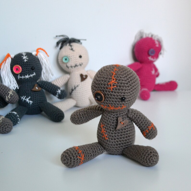 Halloween Crochet Pattern. Voodoo Doll Crochet Pattern, Amigurumi Voodoo Doll image 7