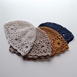 Flower Lace Hat Crochet Pattern: Boho Hippie Style (PDF Pattern)