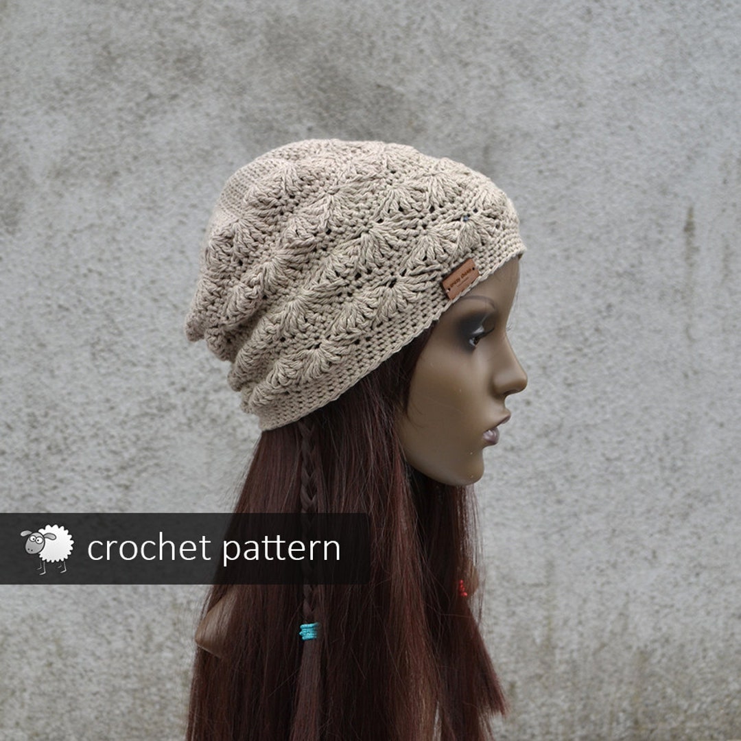 Lacy Hat Crochet Pattern, Easy Hat Crochet Pattern, Hippie