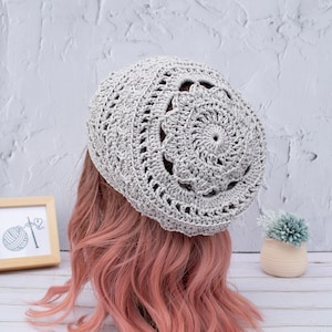 Boho Hat Crochet Pattern for Beginners, Quick and Easy Mandala Hat Crochet Pattern image 2