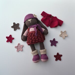 Patrón de crochet para amigurumi de conejito navideño (patrón PDF)