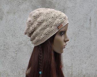 LaBelle Lacy Slouchy Hat Crochet Pattern: Easy Boho Hippie Style (PDF Pattern)