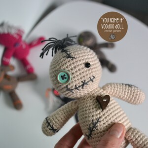 Halloween Crochet Pattern. Voodoo Doll Crochet Pattern, Amigurumi Voodoo Doll image 4