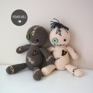 Halloween Crochet Pattern. Voodoo Doll Crochet Pattern, Amigurumi Voodoo Doll image 3