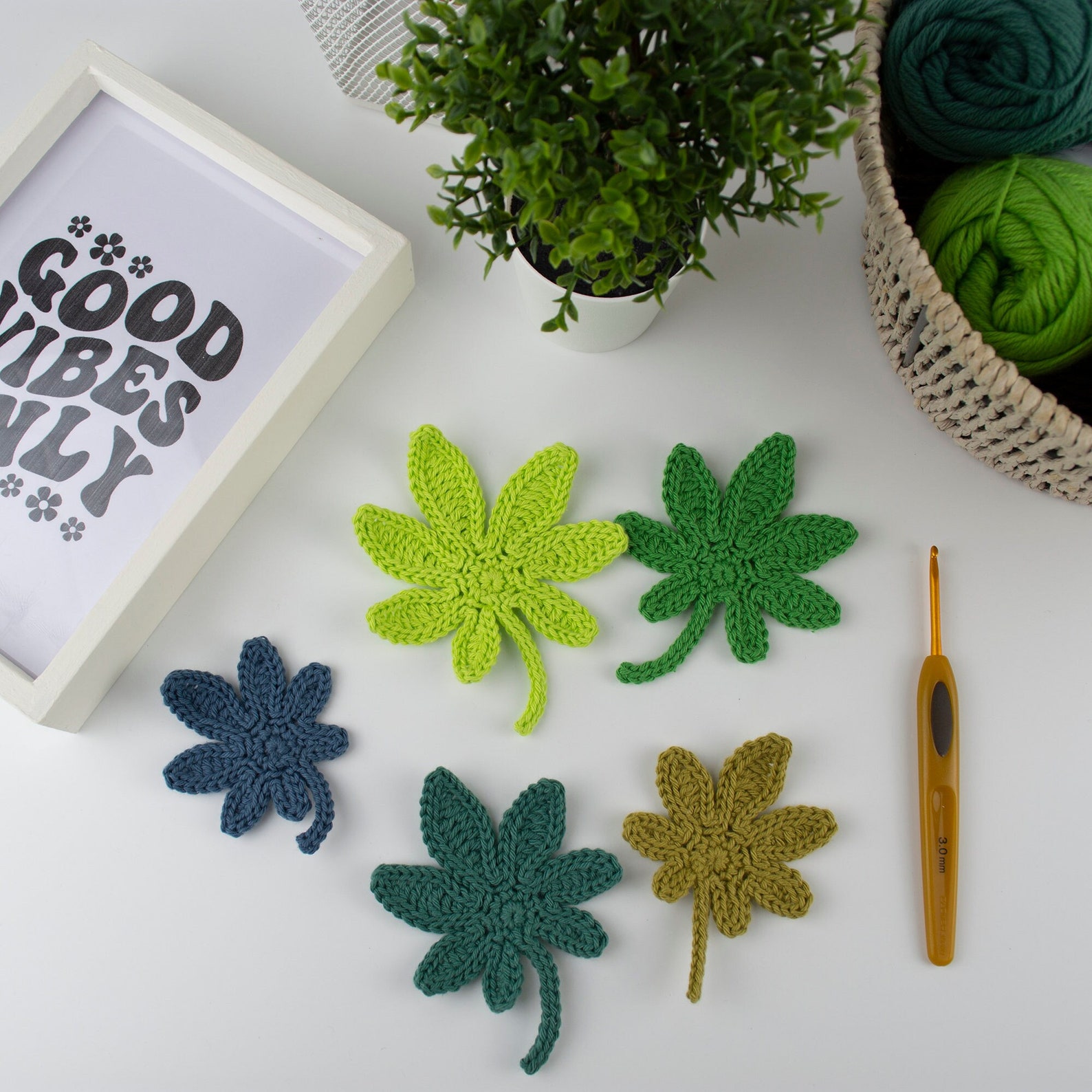 Marijuana Leaf Crochet Pattern Weed Leaf Crochet Pattern Pot Etsy