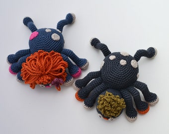 Spider Crochet Pattern, Halloween Crochet Pattern, Halloween Amigurumi, Soft Toys Spider Crochet Pattern, Easy Halloween Crochet Pattern