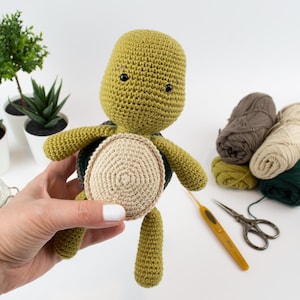Baby Turtle Crochet Pattern, Turtle Amigurumi Crochet Pattern, Soft Toy Crochet Pattern, Baby Crochet Pattern, Toby the Turtle Crochet
