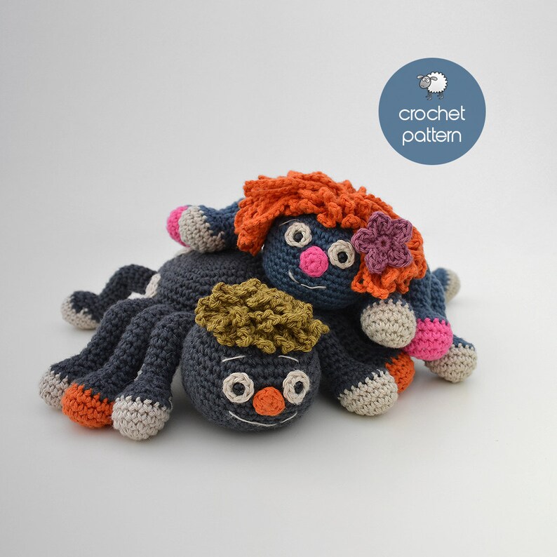 Spider Crochet Pattern, Halloween Crochet Pattern, Halloween Amigurumi, Soft Toys Spider Crochet Pattern, Easy Halloween Crochet Pattern image 3