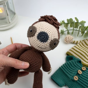 Sloth Crochet Pattern, Sloth Amigurumi, Baby Sloth Crochet Pattern, Soft Toy Crochet Pattern, Easy Amigurumi Crochet Pattern