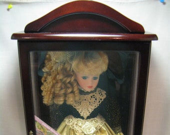 Porcelain doll sale display case
