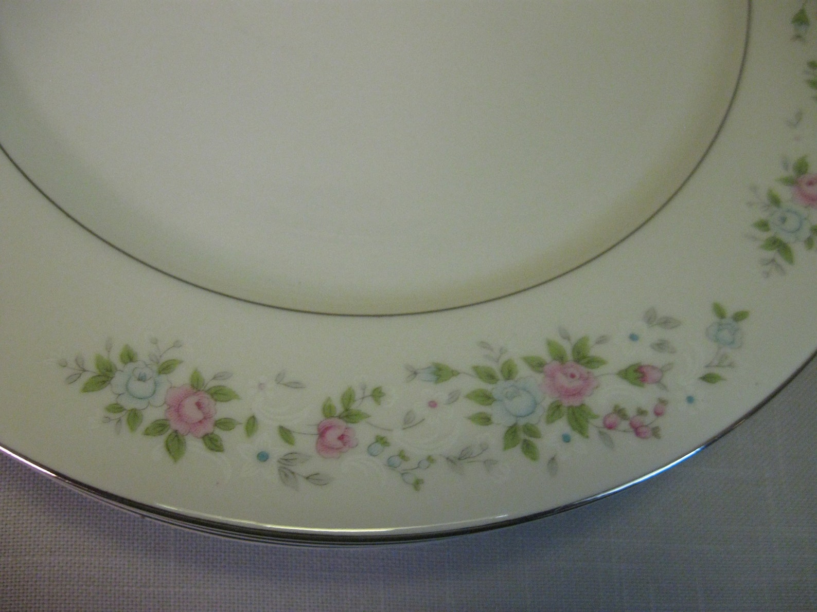 China Spring Floral Dinner Plates 1087 Qty 4 Pink Blue Etsy