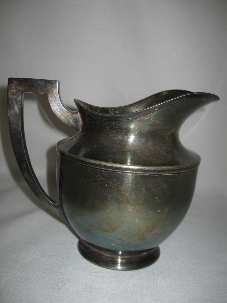 Silver Plate Hallmark Silver Smith UJEP H96 Silver Plate Pitcher Jug Hunt Hallmark Hunt Hallmark Co 1900-1954 image 7