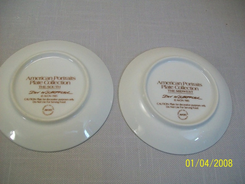 Collector Plates Avon American Portraits Midwest & South 1985 image 4