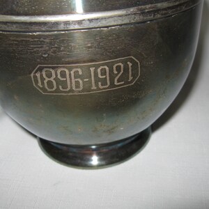 Silver Plate Hallmark Silver Smith UJEP H96 Silver Plate Pitcher Jug Hunt Hallmark Hunt Hallmark Co 1900-1954 image 6