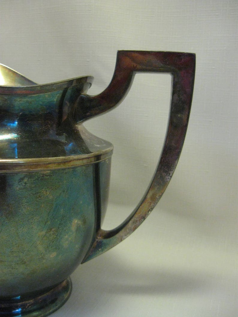 Silver Plate Hallmark Silver Smith UJEP H96 Silver Plate Pitcher Jug Hunt Hallmark Hunt Hallmark Co 1900-1954 image 2