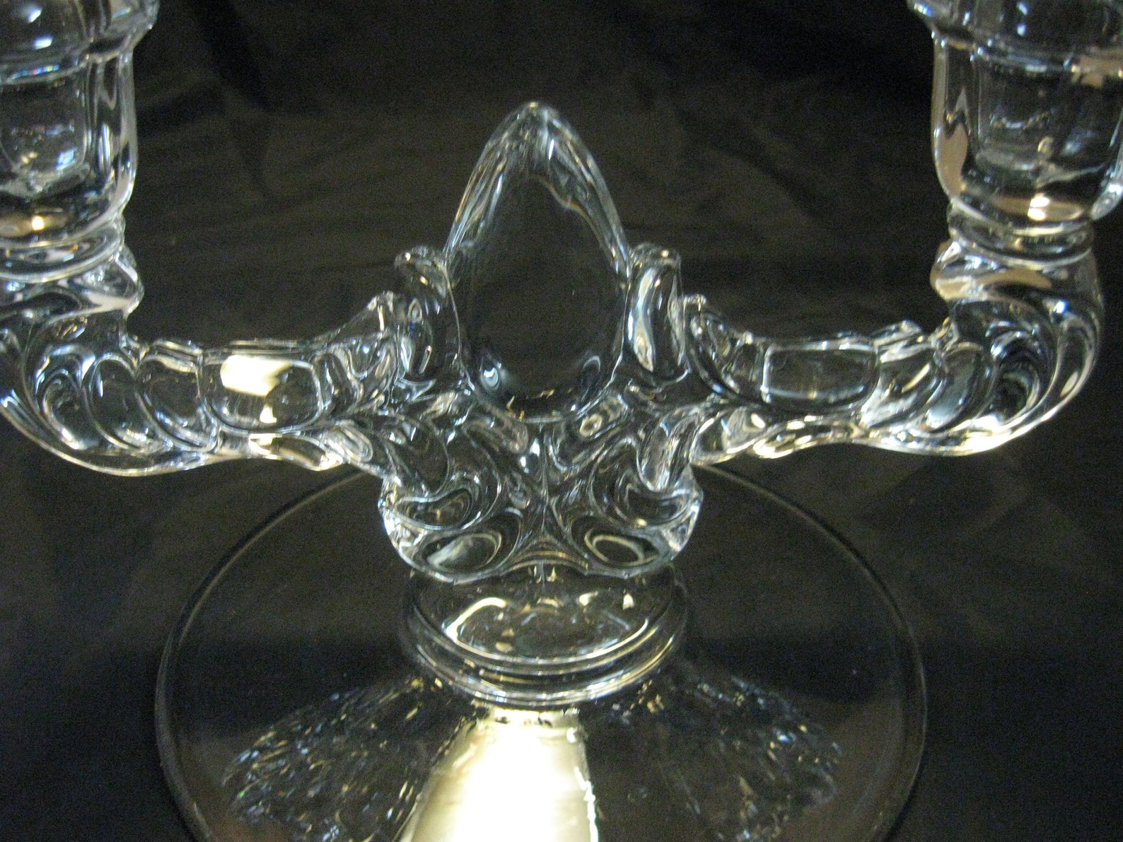 Glass Clear Candle Stick Holders Qty 2 Tear Drop 4457 2 Etsy