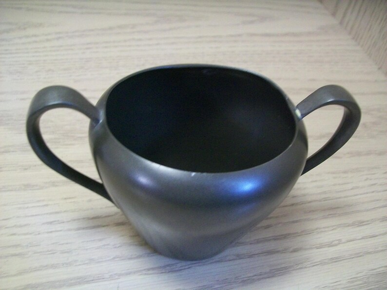 Genuine Pewter Creamer & Open Sugar Bowl 1960 Etsy