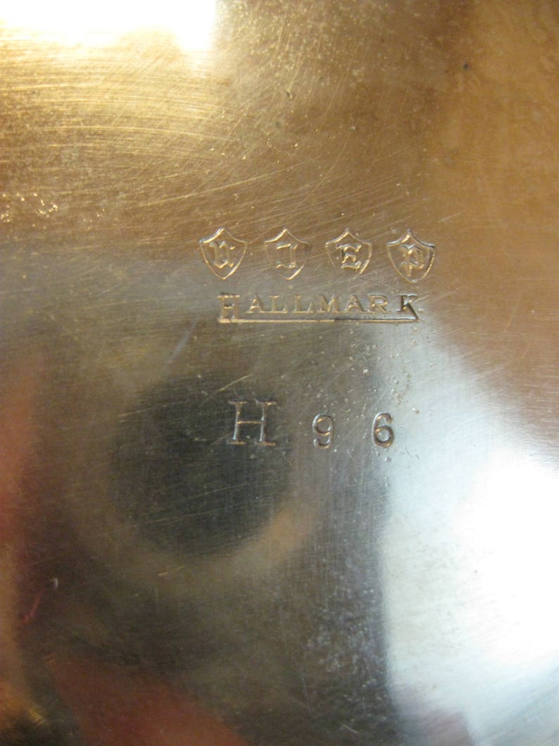 Silver Plate Hallmark Silver Smith UJEP H96 Silver Plate Pitcher Jug Hunt Hallmark Hunt Hallmark Co 1900-1954 image 8