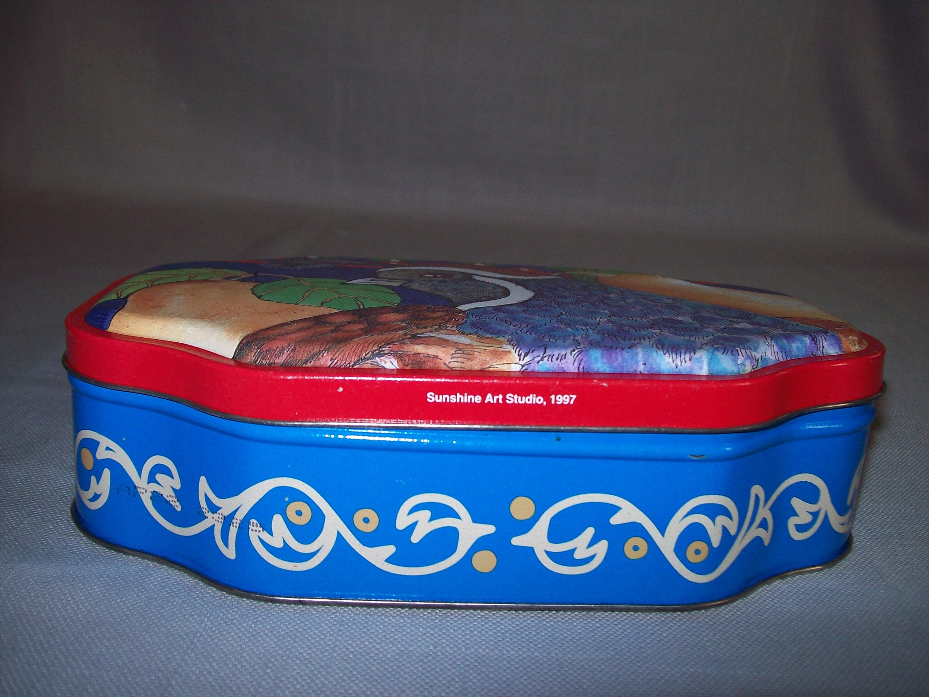 Collector Tin Box Keepsake Scallop Rim Partridge & Pear Tree - Etsy