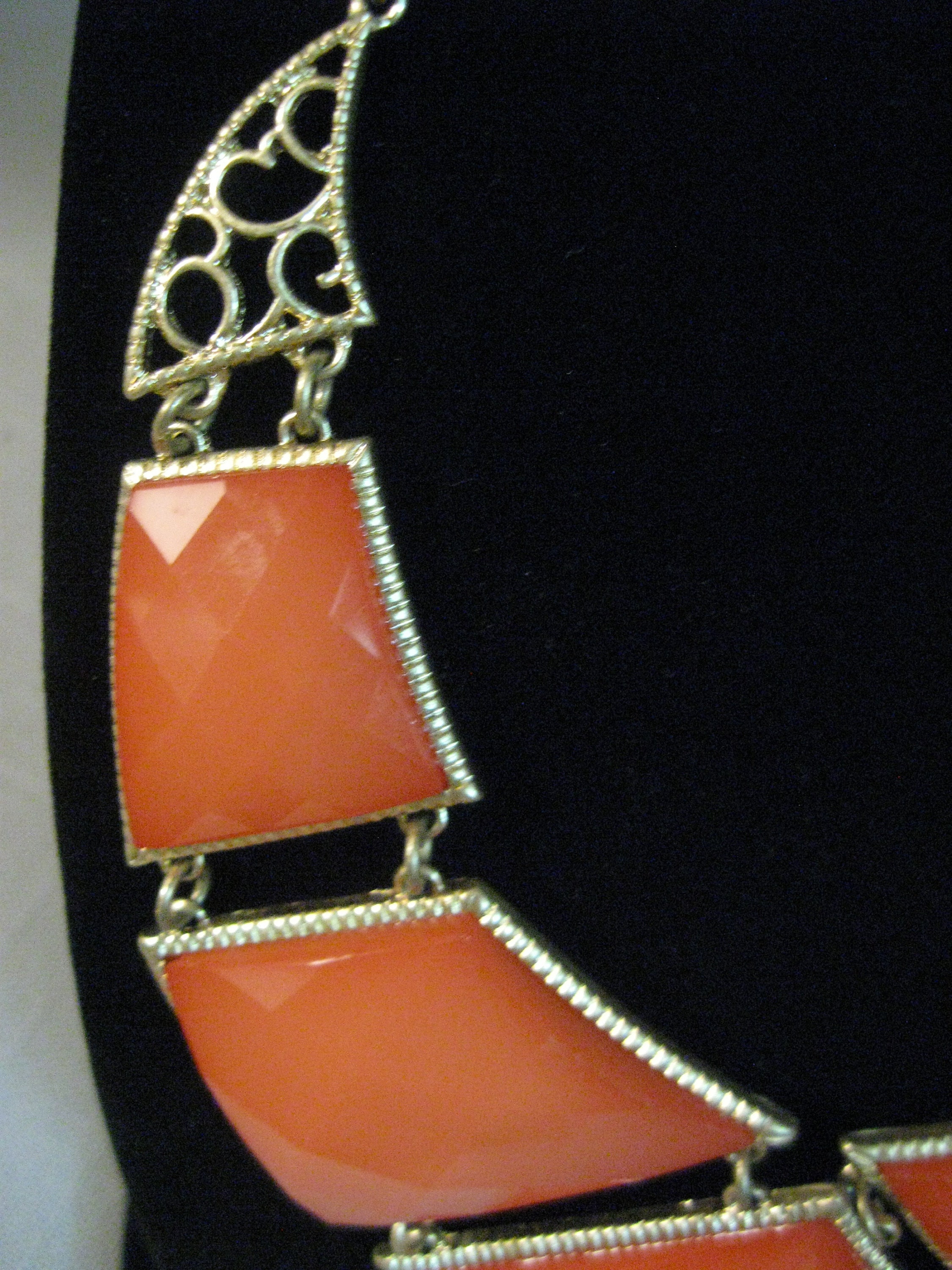 Collier Bavoir Mode Orange Vif - Ensemble Coloré, Neuf Avec étiquettes