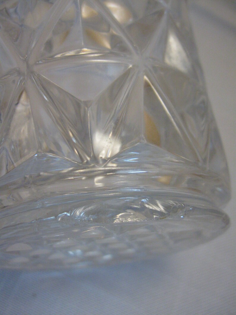 Glass Creamer Personal Pitcher Mt Vernon Crisscross Diamonds Etsy