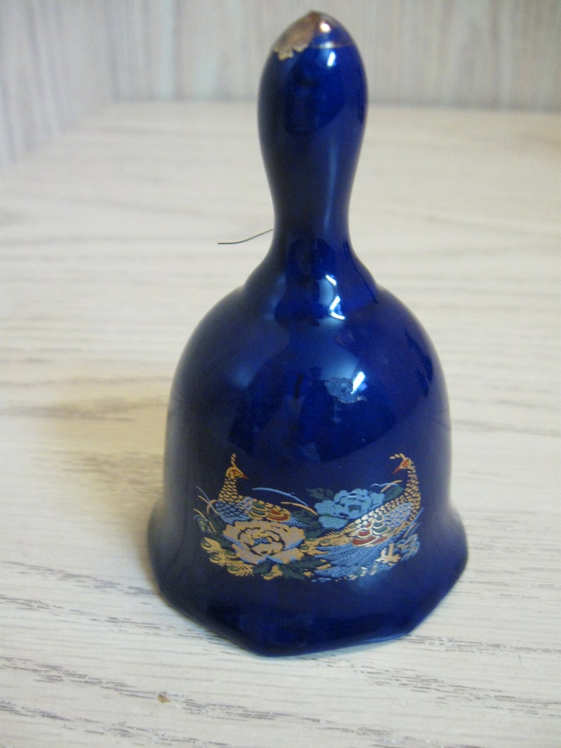 Cobalt Blue Oriental Design Bell Heart Potpourri Hanger Mini Etsy