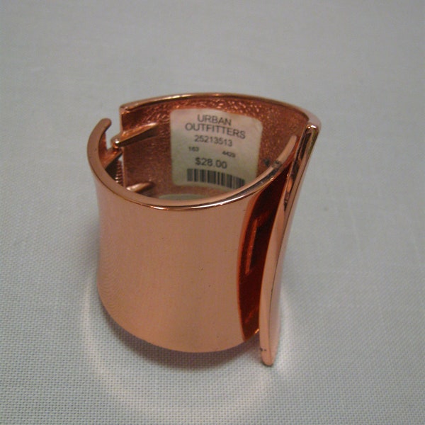 Bracelet Bangle Cuff Clamp Chunky Rose Gold Tone Urban Outriggers Size Wrist 7- 7 1/2