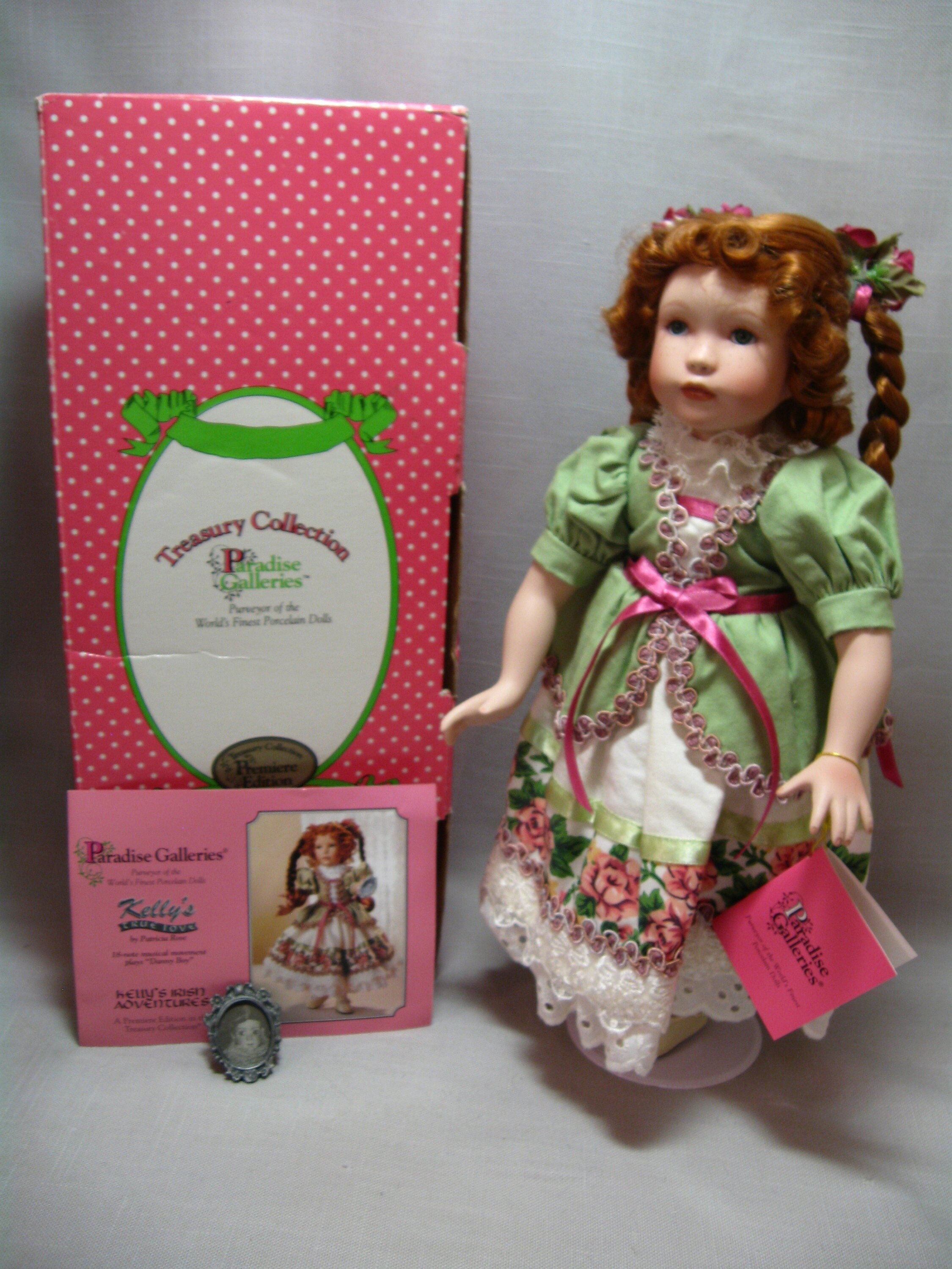 Doll Porcelain Musical Danny Boy Name Kelly's True Love Kelly's