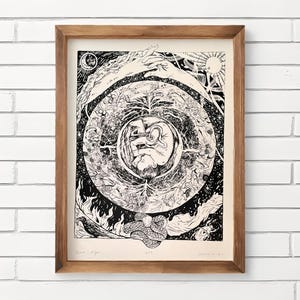 Source & Origin Original Screen Print Art