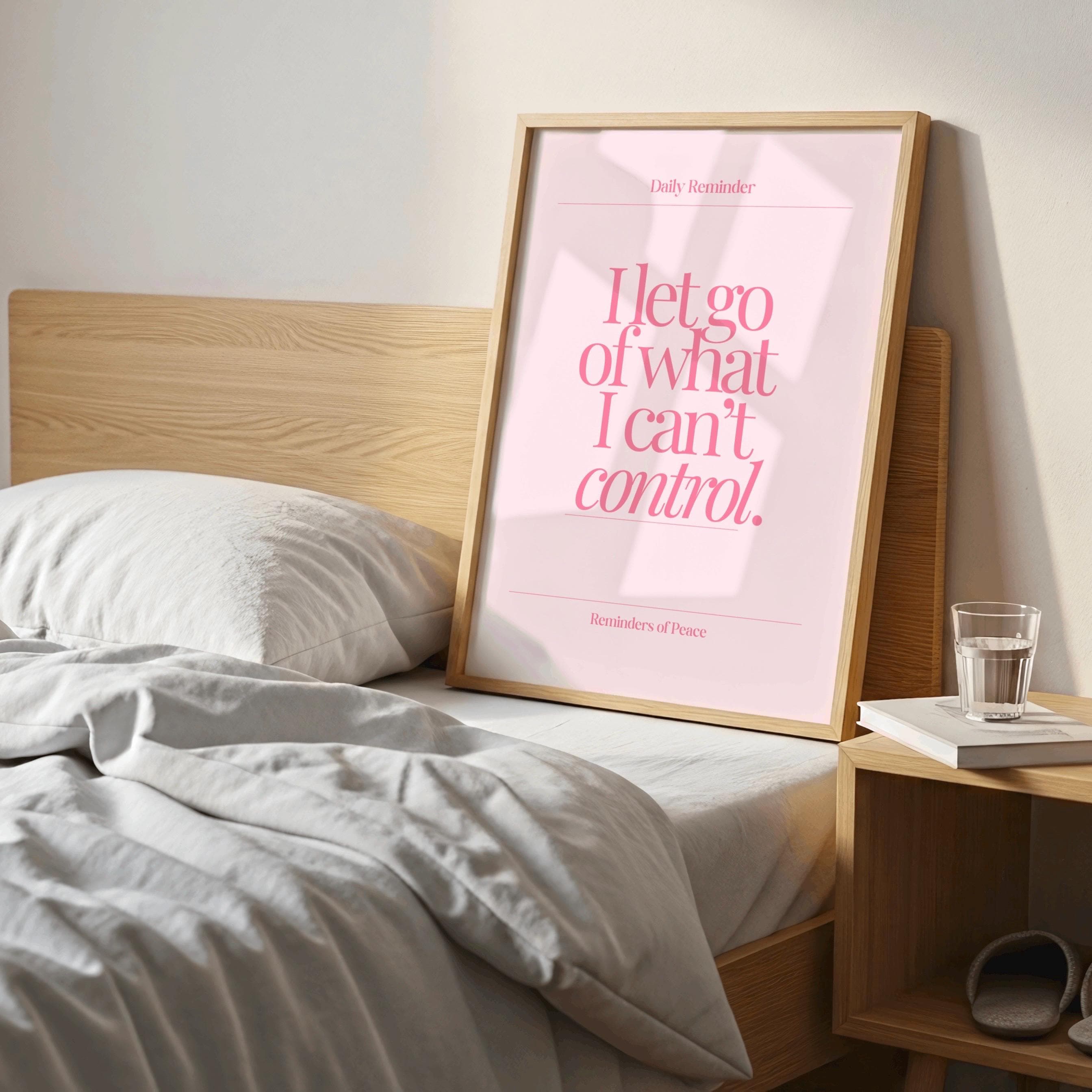 Pink Daily Affirmation Wall Art Set of 3 | Positive Quote Prints | Self ...