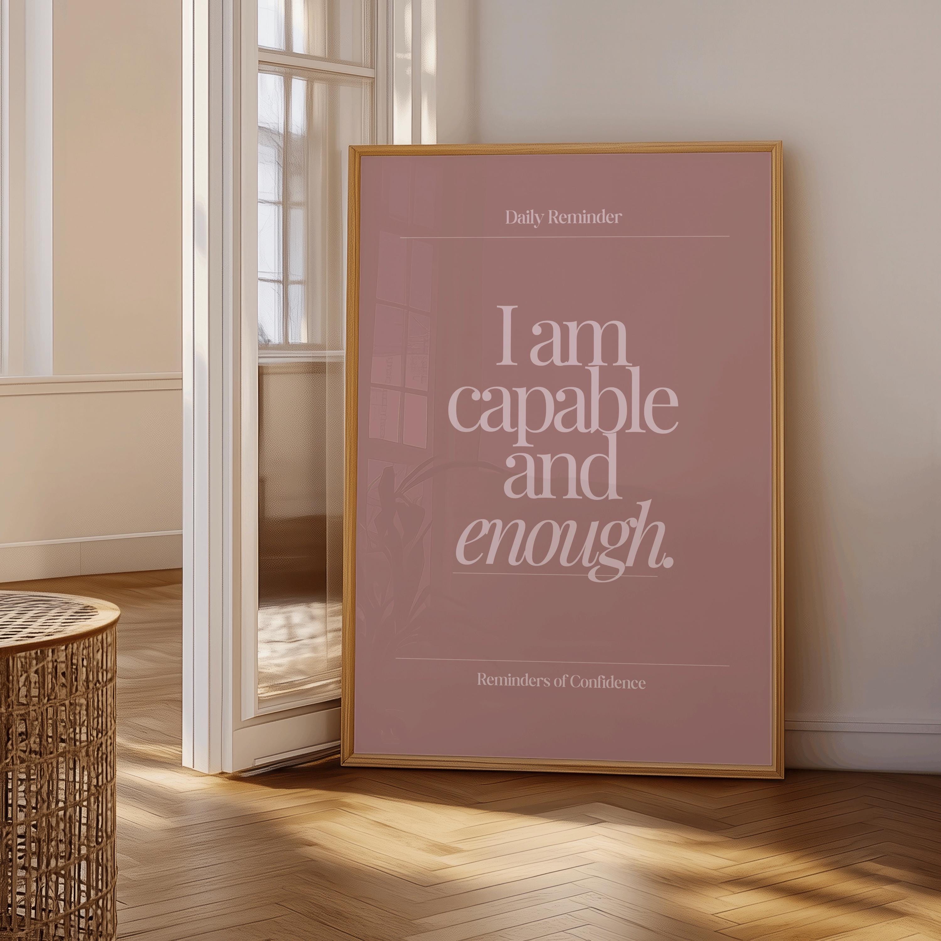 Blush Pink Affirmation Wall Art Set of 3 | Daily Reminder Prints ...