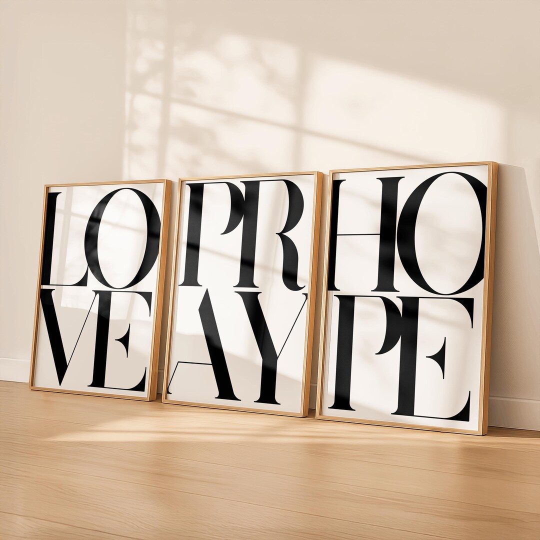 Black White Christian Wall Art Set of 3 | Bible Verse Printable Bundle ...