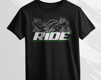 9nine Tシャツ Kawasaki Ninja ZX-10R プリントTシャツ ブラック Lサイズ | Ulti
