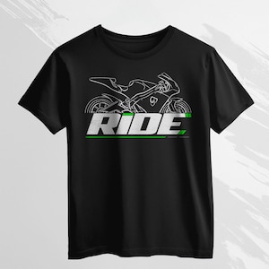 Motorcycle T-shirts for Kawasaki Ninja ZX-RR 2002-2009 fans, Biker Tee