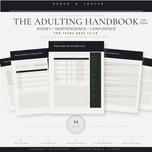 Teen Life Skills Planner | Money Management for Teens | Adulting Handbook | Financial Literacy Workbook | Budgeting & Responsibility Guide