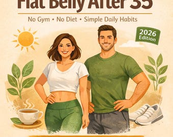 Flat Belly Guide After 35 – No Gym, No Diet (PLR + MRR Included) (Digital Download)