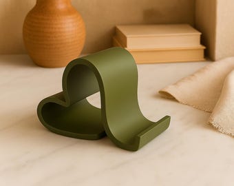 Suporte para celular em formato de coração • Acessório de mesa fofo