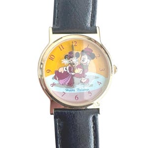 Unworn 1998 Disney Mickey & Minnie Happy Holidays Cast Watch – Limited Edition – w/ Case