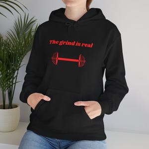 Fitness Motivation Hoodie, Workout Sweatshirt, Gym Apparel, Unisex Athletic Wear, Motivational Gift for Fitness Enthusiasts