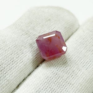 Faceted Square Cut Ruby for Custom Ring, Natural African Ruby Loose Gemstone, Genuine Ruby Loose Gemstone, Fine Jewelry Making